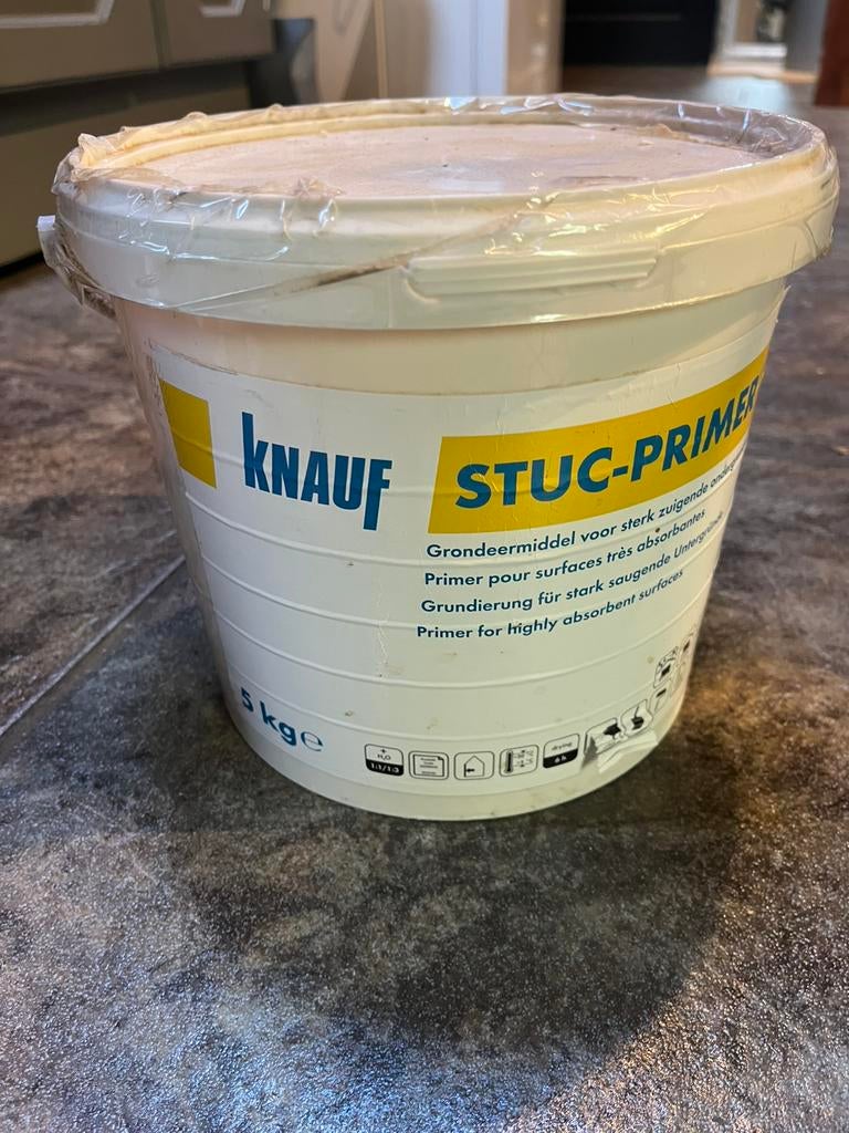 5 kg Knauf stuc primer grondeermiddel, Ophalen of Verzenden, Nieuw, Overige typen