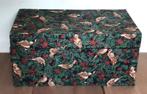 Kistje met textiel bekleding met vogels, Huis en Inrichting, Woonaccessoires | Kisten, Minder dan 50 cm, Gebruikt, Minder dan 50 cm