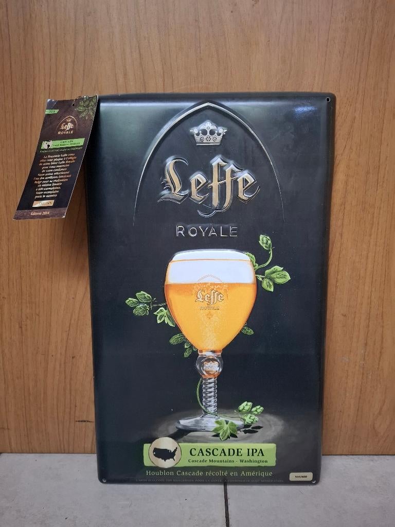 Zeldzaam Reclamebord Leffe Royale - gelimiteerd!, Ophalen of Verzenden, Nieuw, Reclamebord, Plaat of Schild, Leffe