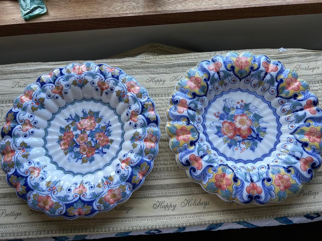 2 hand beschilderde wand borden, Antiek en Kunst, Antiek | Wandborden en Tegels, Ophalen