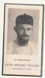 Pater B.  WOLTERS Scheut-Sparrendaal Terheyden China 1939, Verzenden, Bidprentje