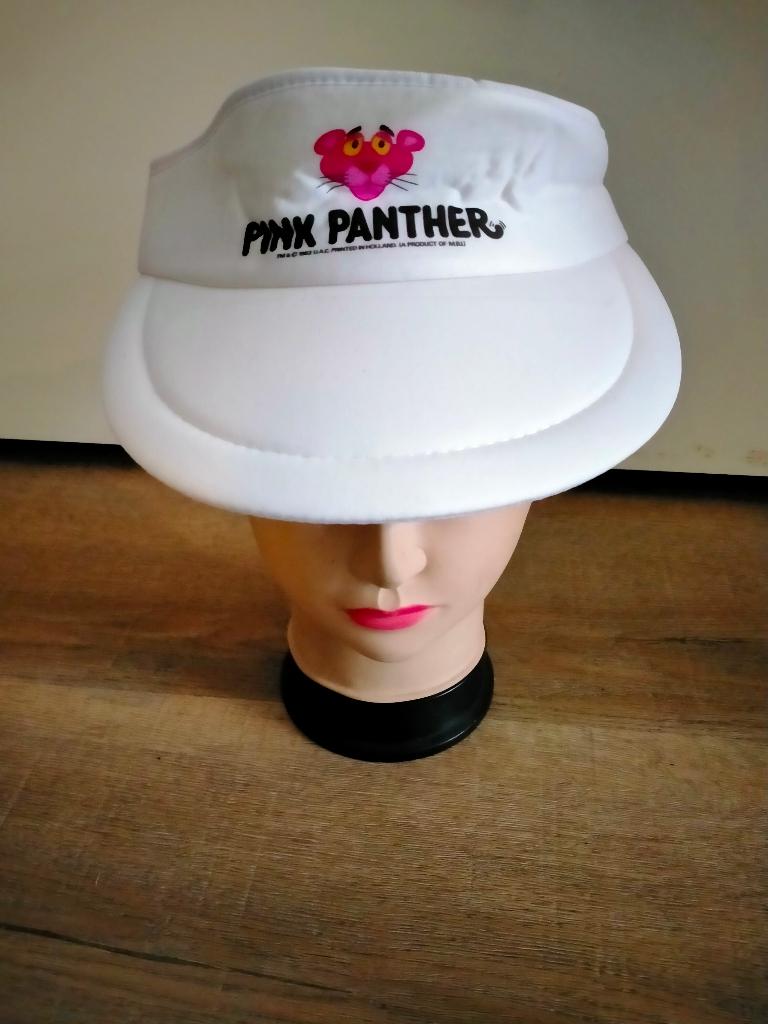 The Pink Panther Roze Panter vintage zonneklep pet strip tv, Verzamelen, Stripfiguren, Ophalen of Verzenden, Overige figuren, Zo goed als nieuw