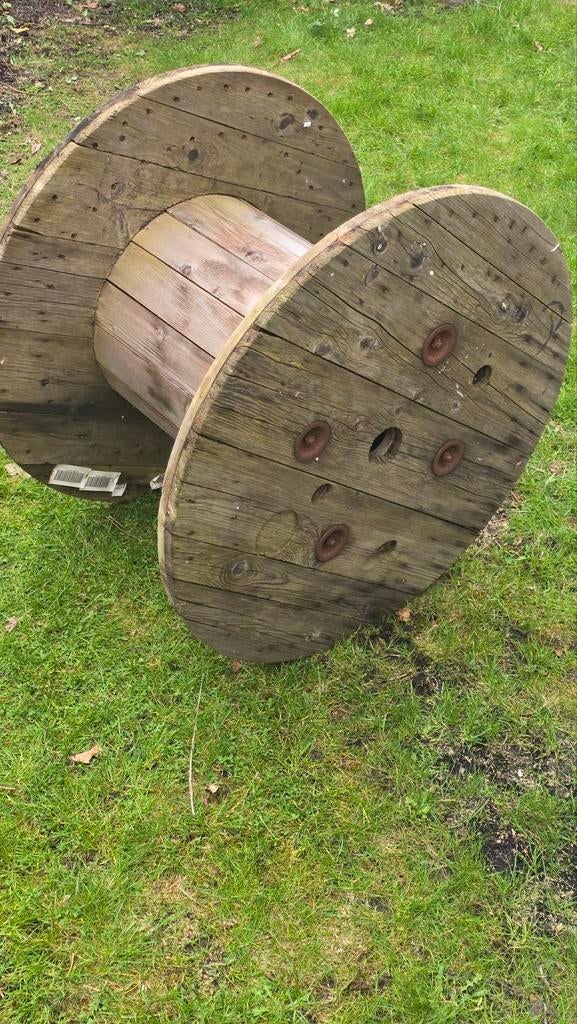 Grote houten kabelhaspel - 1m dia 67cm hoog, Ophalen