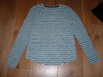 Truitje streep maat 146/152 mintgroen/grijs ZGAN, Ophalen of Verzenden, Zo goed als nieuw, Meisje, Trui of Vest