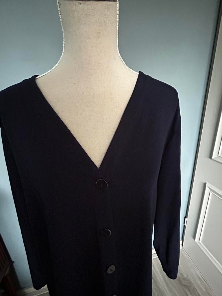 Yoek blazer/vest donkerblauw maat 58-60, Ophalen of Verzenden, Zo goed als nieuw, Blauw, Trui of Vest