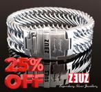 AANBIEDING zilveren Z3UZ Nemesis armbanden, NU 25% korting!, Ophalen of Verzenden, Nieuw, Zilver, Zilver