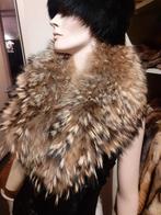 Mega dikke echte raccoon bontstola bontkraag bont kraag, Ophalen of Verzenden, Zo goed als nieuw, Sjaal