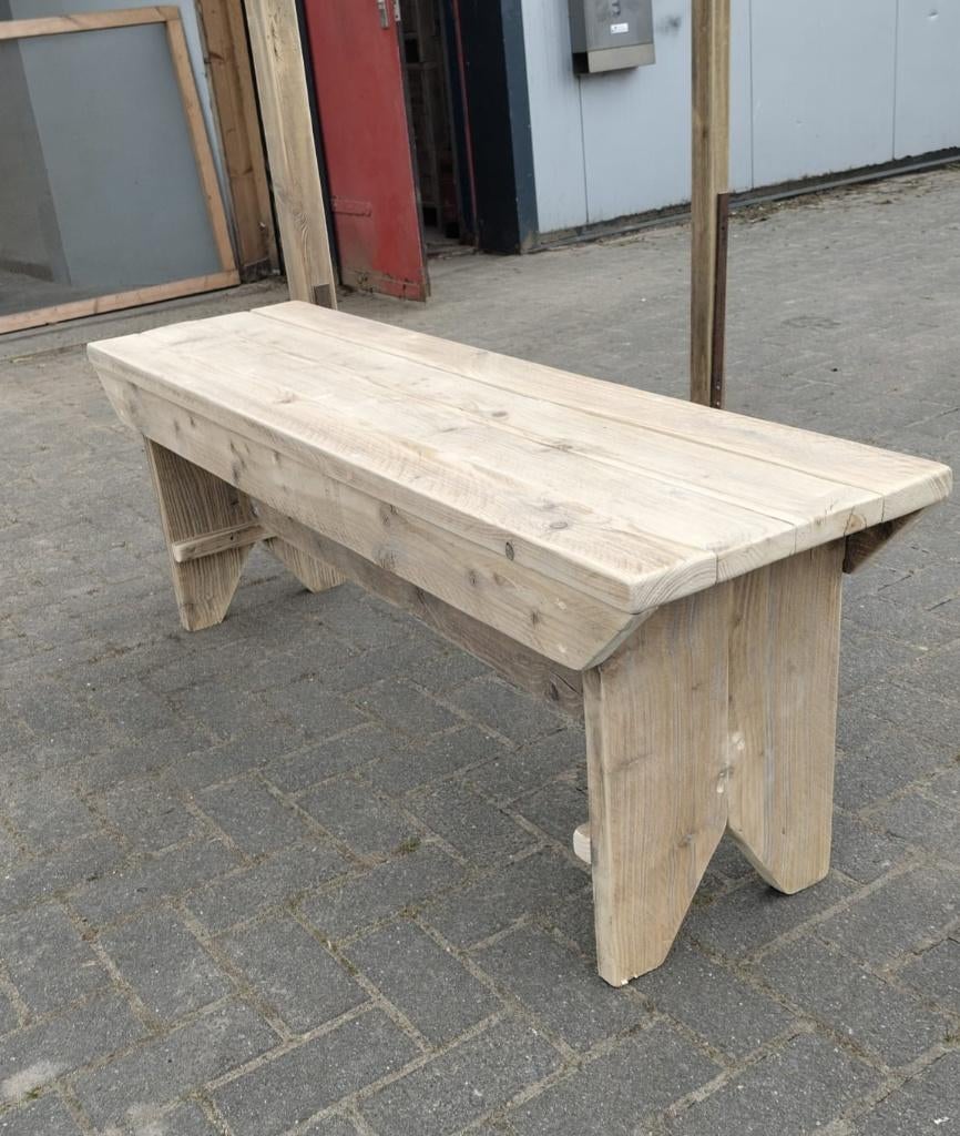Bankje tuinbank eettafelbank 120cm hout, Huis en Inrichting, Banken | Bankstellen, Ophalen, Minder dan 75 cm, Minder dan 150 cm