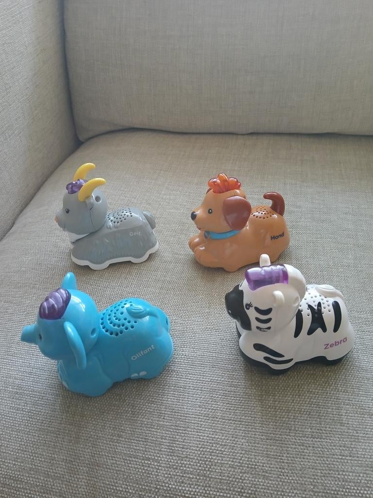 V-Tech Zoef zoef dieren Zebra,Olifant,hond,Geitje, Kinderen en Baby's, Speelgoed | Vtech, Ophalen of Verzenden, 6 maanden tot 2 jaar