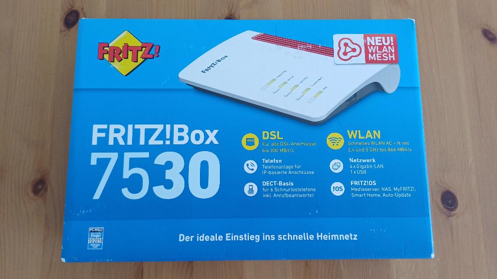 Fritzbox 7530 - excellent condition, Ophalen of Verzenden, Zo goed als nieuw, Router met modem, Fritz!Box (FritzBox)