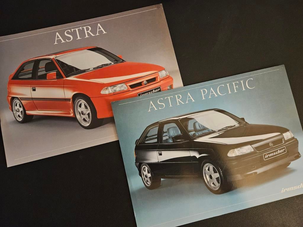 4 Leaflets Irmscher Opel Astra F 1993, Ophalen of Verzenden, Zo goed als nieuw, Opel