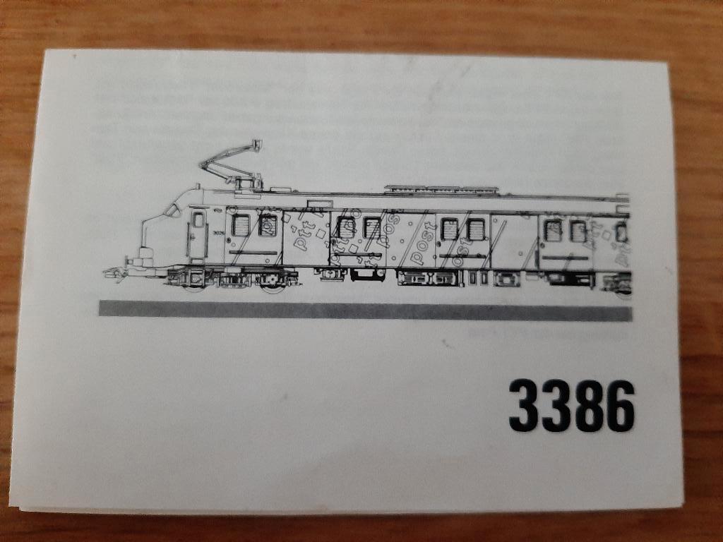 Marklin boekje van de 3386., Hobby en Vrije tijd, Wisselstroom, Gebruikt, Märklin, Boek, Tijdschrift of Catalogus