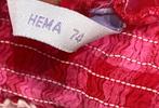 Jurk van Hema - Maat : 74, Kinderen en Baby's, Babykleding | Maat 74, Verzenden, Zo goed als nieuw, Meisje, Jurkje of Rokje