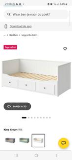Wit IKEA bed met lades, Ophalen, Gebruikt, Wit