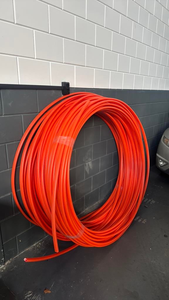HDPE mantelbuis 2x 50m – kabelbeschermbuis glasvezel oranje, Doe-het-zelf en Verbouw, Ophalen, Overige materialen, 6 meter of meer