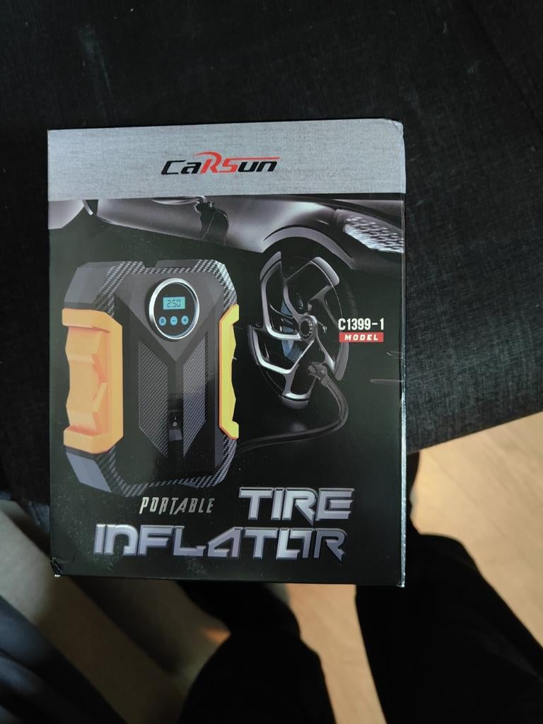 CarSun draagbare bandenpomp C1399-1, Ophalen of Verzenden