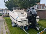 Quicksilver Activ Open 555 Mercury 100pk Incl Trailer, Watersport en Boten, Ophalen, 70 tot 120 pk, Zo goed als nieuw, 3 tot 6 meter