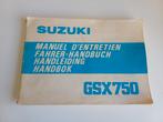 Suzuki GSX750 Handleiding, Ophalen of Verzenden, Suzuki