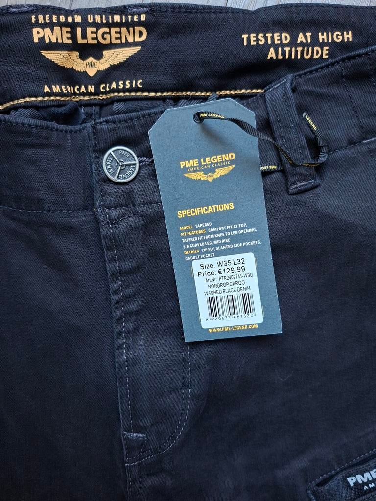 PME LEGEND Nordrop cargo W35 L32, Zwart, Nieuw, Ophalen of Verzenden, W33 - W34 (confectie 48/50)