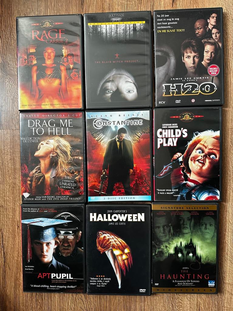 18 Horror DVD's, Cd's en Dvd's, Dvd's | Horror, Vanaf 16 jaar, Ophalen of Verzenden, Gebruikt, Overige genres