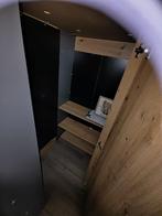 Hoogslaper met bureau Hervé 90x200 - artisan eik/grijs, Ophalen, Zo goed als nieuw, Hoogslaper