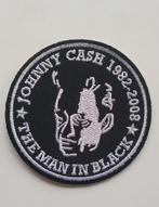 Johnny Cash mooie  the man in black 1982-2002 patch c109, Verzenden, Nieuw, Kleding