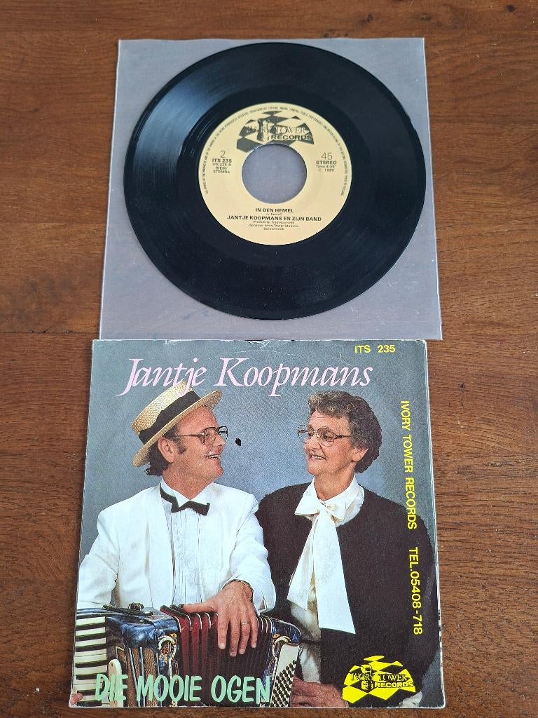 Jantje Koopmans,die mooie ogen, Cd's en Dvd's, 7 inch, 1980 - 1989, Ophalen of Verzenden, Zo goed als nieuw