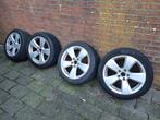 Originele Audi wielen 225/45ZR17 zomerbanden incl. naafdop, Ophalen, Gebruikt, Banden en Velgen, 17 inch