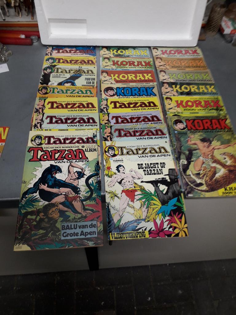 23 TARZAN & KORAK STRIPBOEKEN uit begin 1970 I.Z.G.STAAT, Boeken, Strips | Comics, Gelezen, Overige gebieden, Ophalen of Verzenden