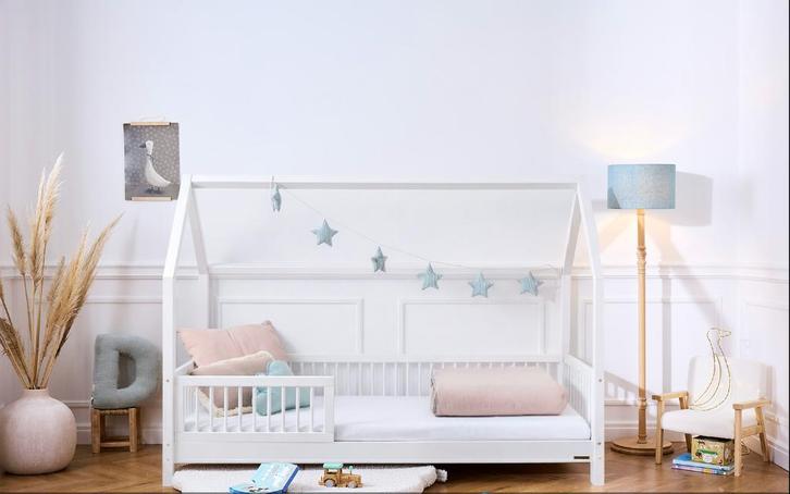 Premium kinderbed 90x140 – Massief hout – Uitstekende staat, Kinderen en Baby's, Kinderkamer | Bedden, Zo goed als nieuw, 140 tot 160 cm