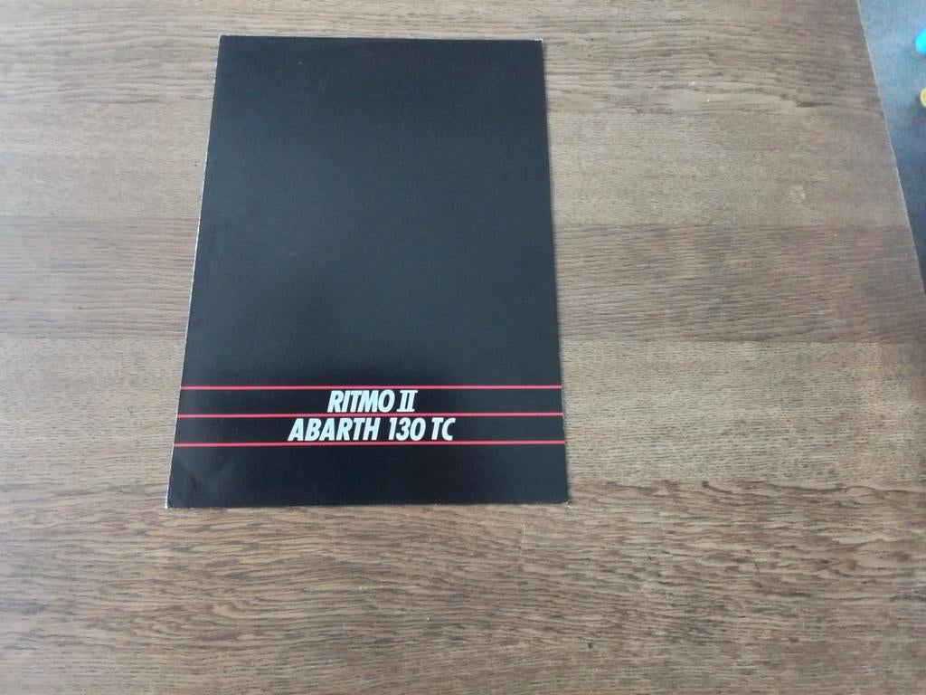 Folder Fiat Ritmo II Abarth 130 TC, Ophalen of Verzenden, Zo goed als nieuw, Overige merken