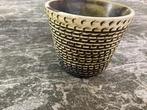 Mooie Vintage Aardewerk Bloempot Berkenbast, Ophalen, Rond, Binnen, Zo goed als nieuw