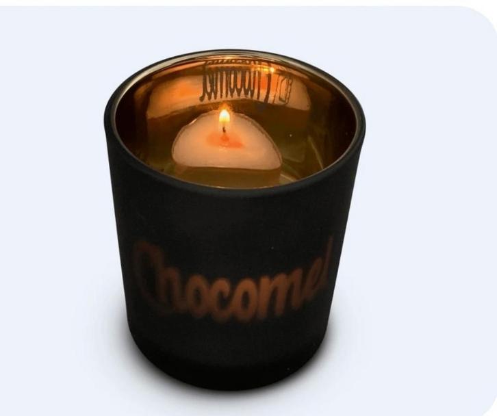 Chocomel kaarsenhouder!, Huis en Inrichting, Woonaccessoires | Kandelaars en Kaarsen, Nieuw, Kandelaar, Minder dan 25 cm, Overige materialen