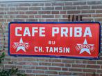 Leopold emaille Cafe Priba, Ophalen, Reclamebord