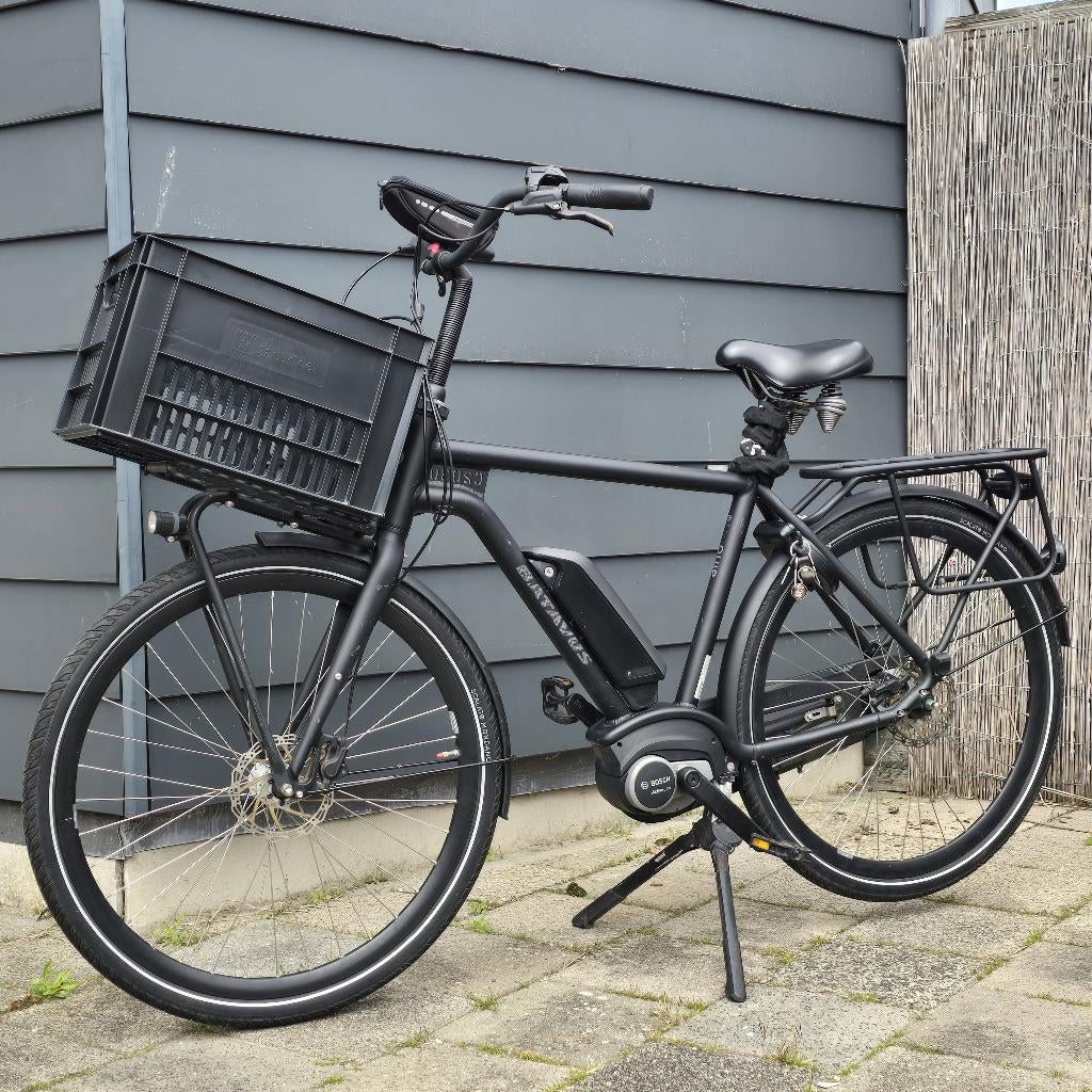 Electrische fiets Batavus Quip Extra Cargo E-go, Fietsen en Brommers, Elektrische fietsen, Zo goed als nieuw, Batavus, 55 tot 59 cm