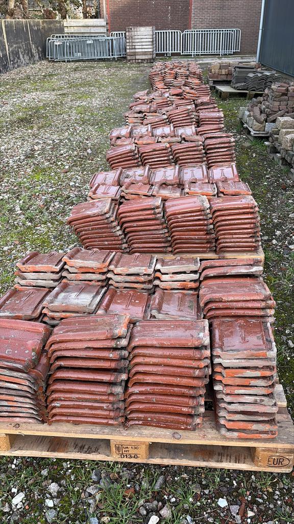 Geglazuurde Tuile du Nord Dakpannen - 1500+ stuks, Doe-het-zelf en Verbouw, Dakpannen en Dakbedekking, Gebruikt, Dakpannen, Steen of Klei