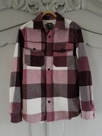 H&M Overjas / overhemd flanel katoen S geblokt wit & rood, Kleding | Heren, Jassen | Winter, Ophalen of Verzenden, Zo goed als nieuw