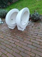 Wastafels en Kranen - Set van 2, Doe-het-zelf en Verbouw, Ophalen of Verzenden, Gebruikt, Chroom, Wastafel