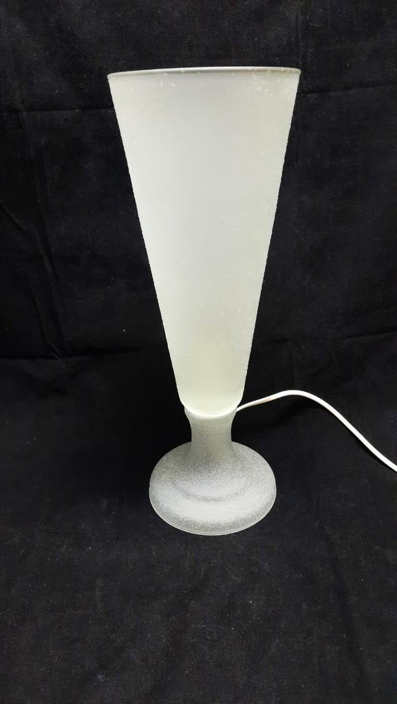 Zeer mooie tafellamp geheel ijsglas jrn80, lees beschrijving, Ophalen of Verzenden, Glas, Minder dan 50 cm