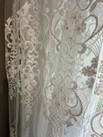 Geborduurde Voile Vitrage - Elegant, 200 cm of meer, Wit, Ophalen of Verzenden, Zo goed als nieuw