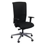 Interstuhl 174G Bureaustoel Zwart Chroom Netweave Smalle Arm, Gebruikt, Zwart, Ophalen of Verzenden, Bureaustoel