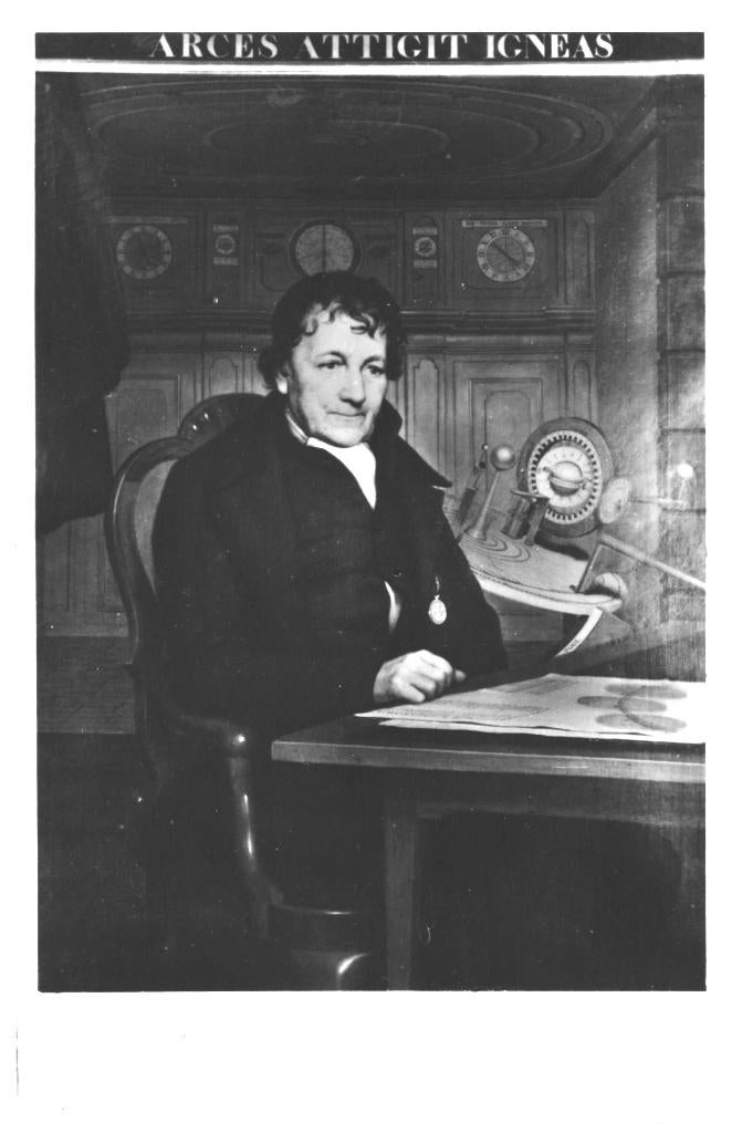 80498 Franeker FR 1950 Portret Eise Eisinga Planetarium, Ophalen of Verzenden, 1940 tot 1960, Ongelopen, Friesland