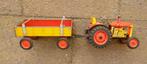 Blikken  jaren -50 tractor met kar     (Kovap Zetor), Ophalen of Verzenden