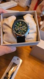 Seiko SBTR017 nieuw, Seiko, Leer, Staal, Polshorloge