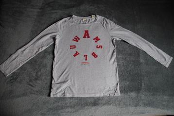 Scotch & Soda grijze longsleeve met rode tekst, maat 140 beschikbaar voor biedingen