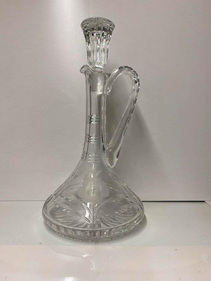 Kristallen Waterkan met Stop, Antiek en Kunst, Antiek | Glas en Kristal, Ophalen