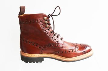 Bijna nieuw! Grenson Goodyearwelted rijgboot in 7.5 G = 41.5 beschikbaar voor biedingen