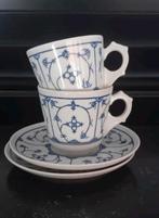 2x vintage Jäger Eisenberg Blau Saks kop&schotel, Ophalen of Verzenden