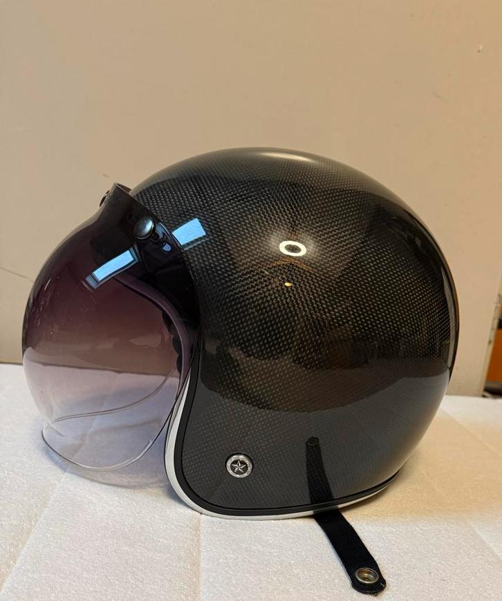 GPA Carbon Jethelm - Luxe & Topkwaliteit, Motoren, Kleding | Motorhelmen, Heren, Jethelm, M, Overige merken, Tweedehands, Ophalen