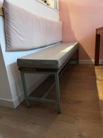 Steigerhouten Eetkamerbank met Kussen 180x40, Huis en Inrichting, Stoelen, Ophalen, Gebruikt, Bruin, Hout